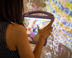 pop my bubble AR installation reveals how algorithms influence cultural visibility