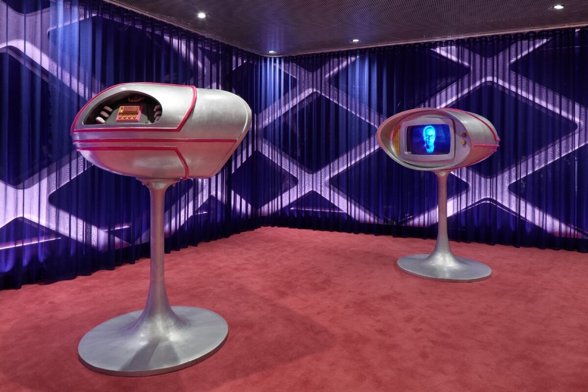 nicolas winding refn & hideo kojima craft retro-futuristic digital world at prada aoyama, tokyo