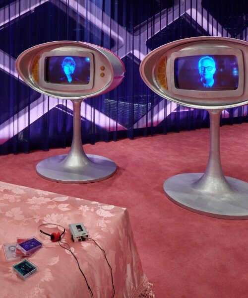 nicolas winding refn & hideo kojima craft retro-futuristic digital world at prada aoyama, tokyo