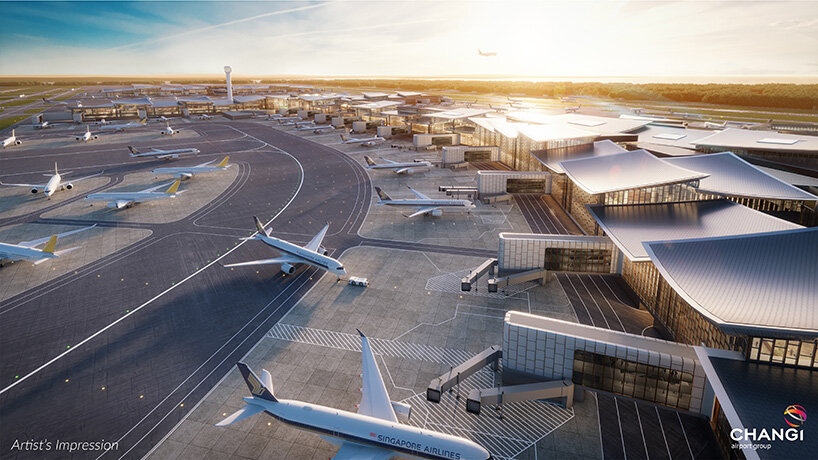 singapore's changi airport terminal 5 by heatherwick studio and KPF breaks ground
