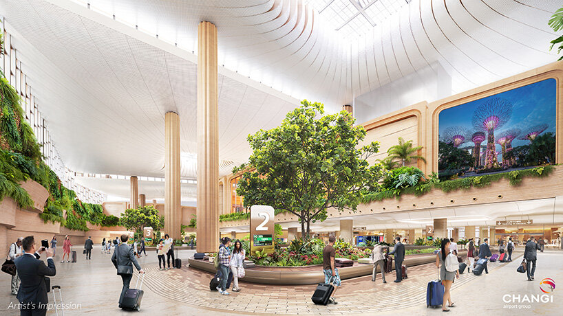 singapore's changi airport terminal 5 by heatherwick studio and KPF breaks ground