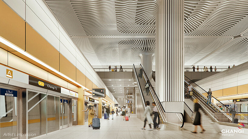 singapore's changi airport terminal 5 by heatherwick studio and KPF breaks ground