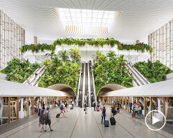 singapore's changi airport terminal 5 by heatherwick studio and KPF breaks ground