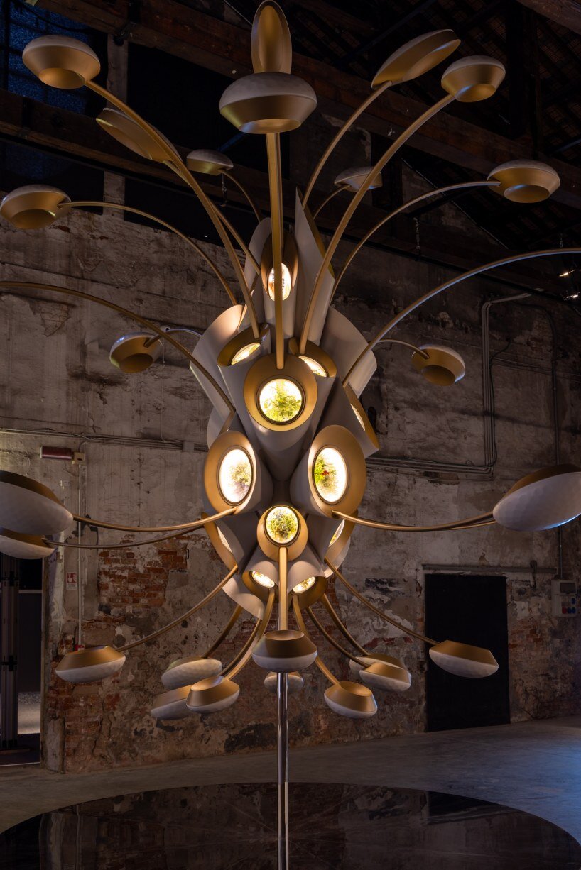 heatherwick studio's space garden at venice biennale orbits earth for enhanced human living