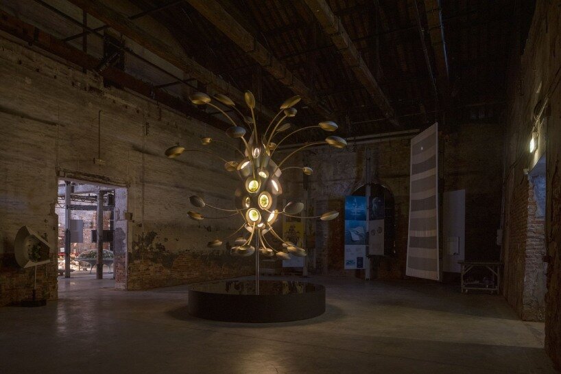 heatherwick studio's space garden at venice biennale orbits earth for enhanced human living