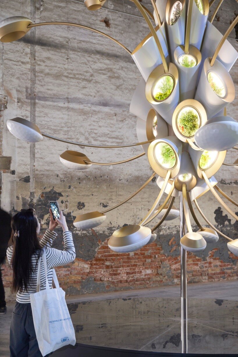 heatherwick studio's space garden at venice biennale orbits earth for enhanced human living