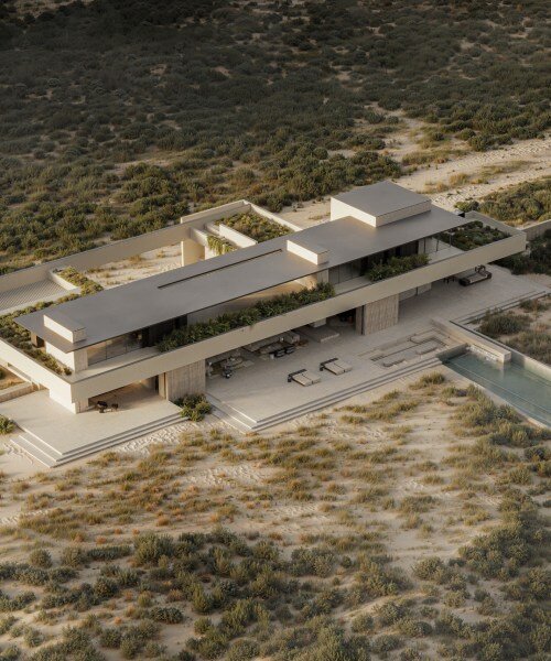 grounded timber planes shape studio JVW's house along south africa's coast