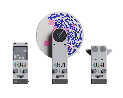 multi-sensory totem device by niice studio visualizes patterns of media misinformation