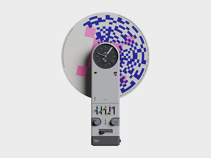 multi-sensory totem device by niice studio visualizes patterns of media misinformation