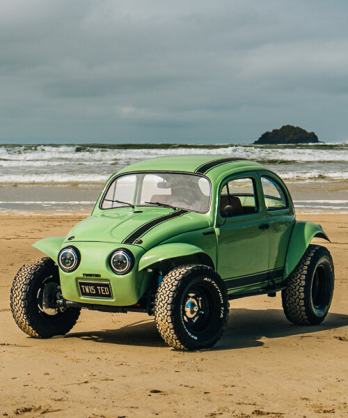 twisted T-bug is a modified beetle custom-built for the desert and off-road terrains