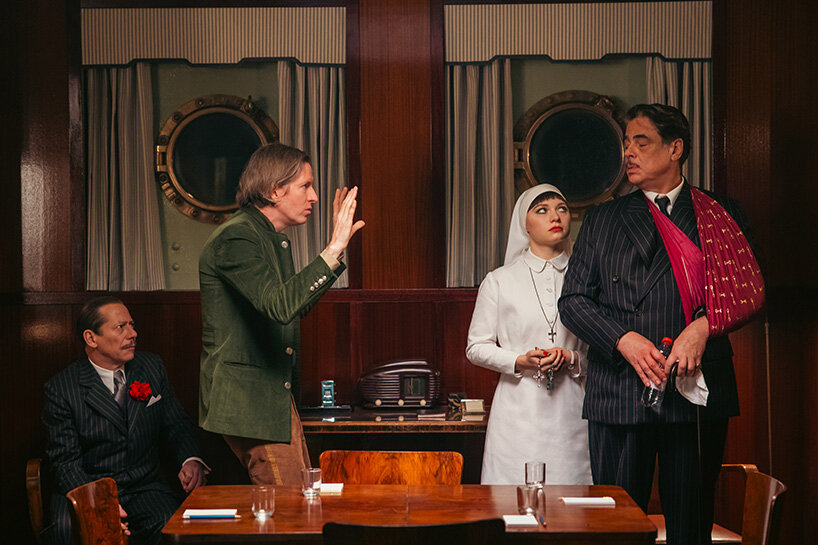 wes anderson draws on venetian palazzos and painted illusions for the phoenician scheme