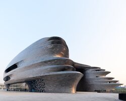 zaha hadid architects' sinuous shenzhen science & technology museum opens in china