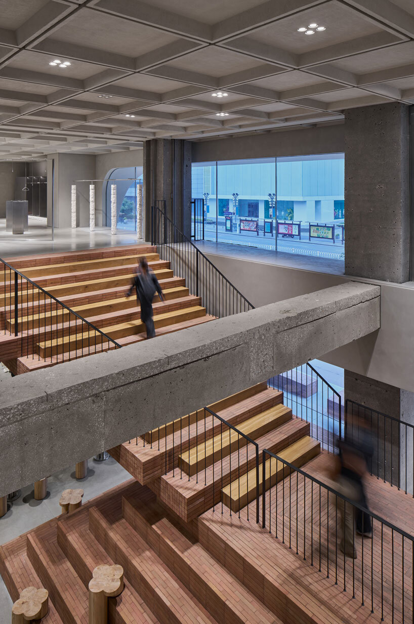 AIM architecture's flowing curved facade shapes ZARA flagship store in nanjing