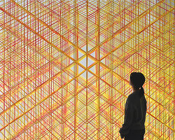 41,415 plastic straws compose colorful, modular installation by A+U lab in korea