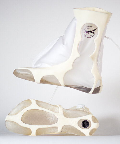 meet AIR-0, the inflatable work boots for astronauts who work outside of a spaceship