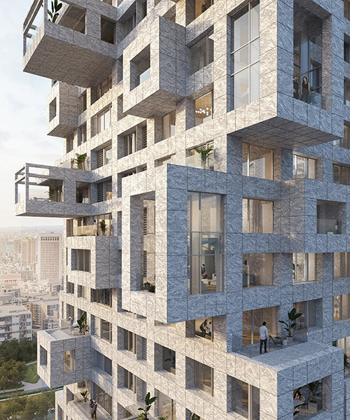 out of the box: MVRDV plans taipei tower as vertical puzzle of shifting volumes over taiwan