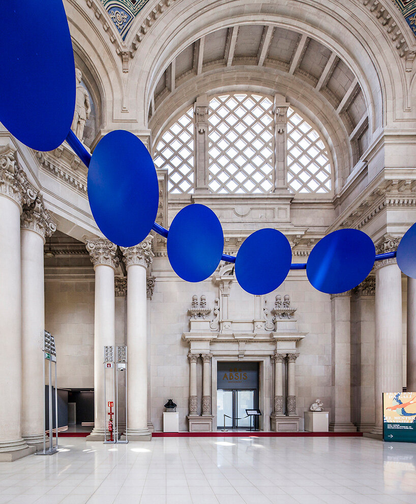 anna & eugeni bach suspends celestial blue 'crown of eyes' inside barcelona's MNAC