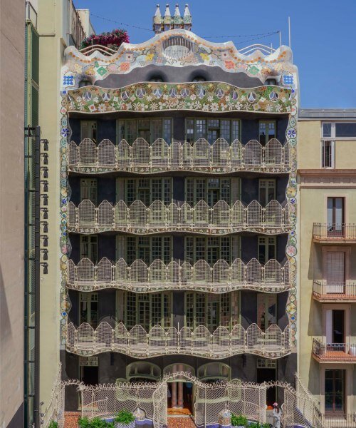 mosaics, ironwork, and pergolas of gaudí's casa batlló in barcelona restored after a century