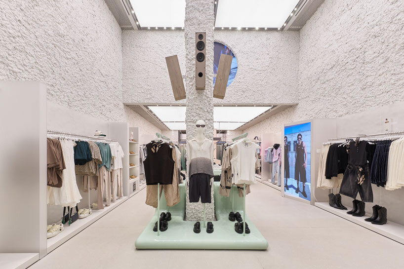 el departamento sculpts sensory-driven gen Z interiors for bershka ibiza flagship store