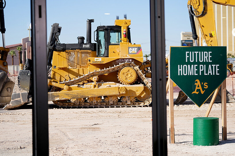 bjarke ingels group breaks ground on sculptural las vegas ballpark for oakland A's