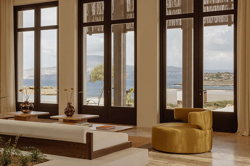 block722 sculpts JW marriott's crete resort into the landscape using stone from the site