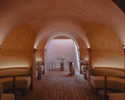 garden café and wellness studio 'casa símera' brings soft pink interiors to mexico city