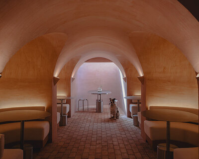 garden café and wellness studio 'casa símera' brings soft pink interiors to mexico city