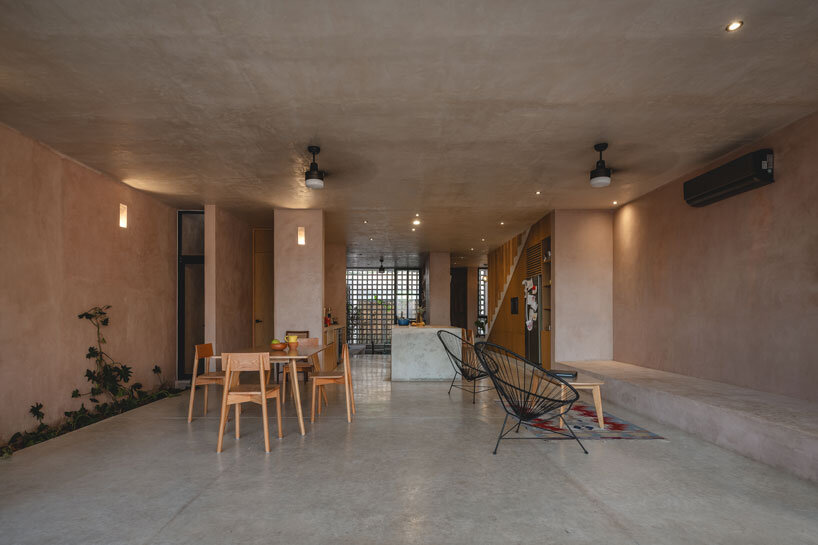 Kulit reticular mengandung volume merah rumah xcumpich talls mexican de arquitectura
