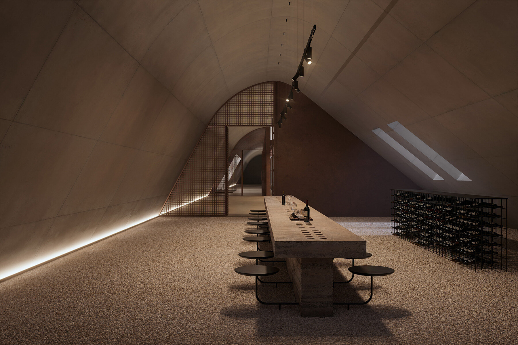 circular-cut-vineyard-fotis-zapantiotis-underground-winery-greece-designboom-large02