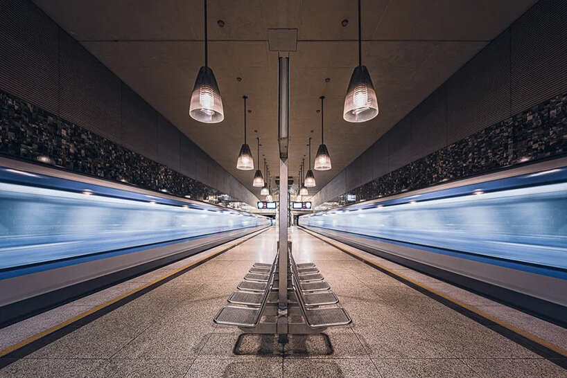 The European subway stations unfold as mirrored worlds in the photo series of Thibault Durtel