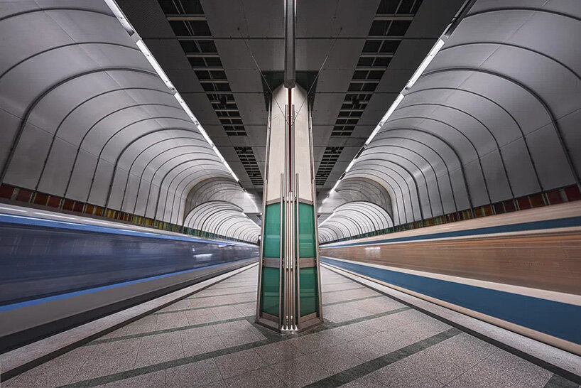 The European subway stations unfold as mirrored worlds in the photo series of Thibault Durtel