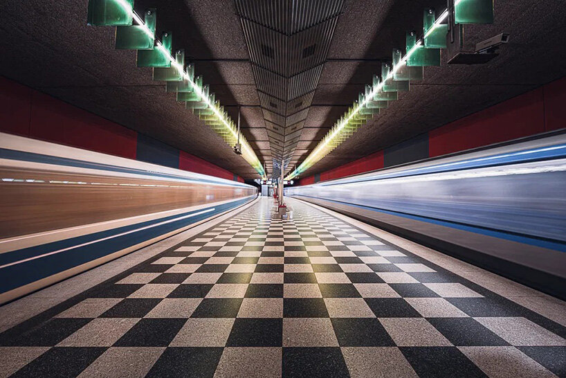 The European subway stations unfold as mirrored worlds in the photo series of Thibault Durtel