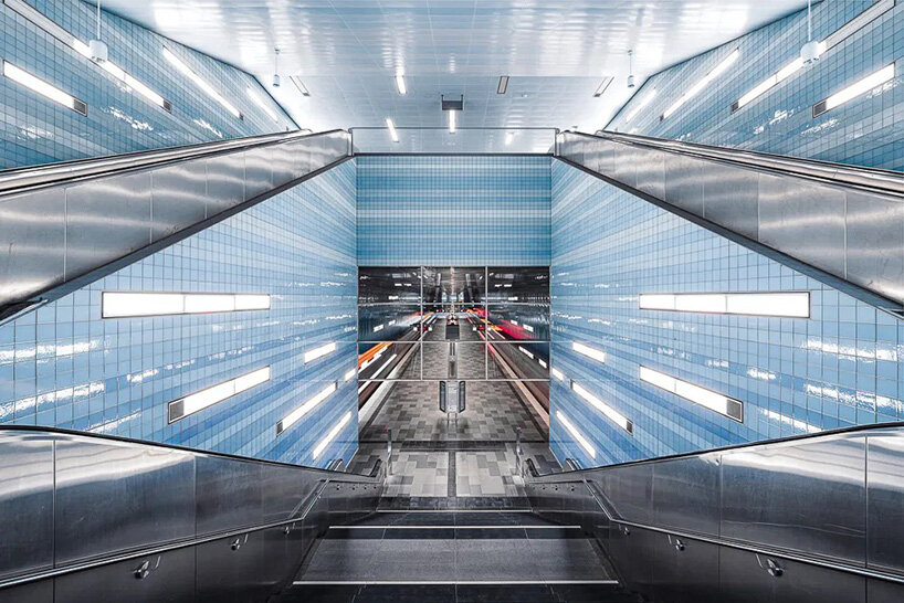 The European subway stations unfold as mirrored worlds in the photo series of Thibault Durtel