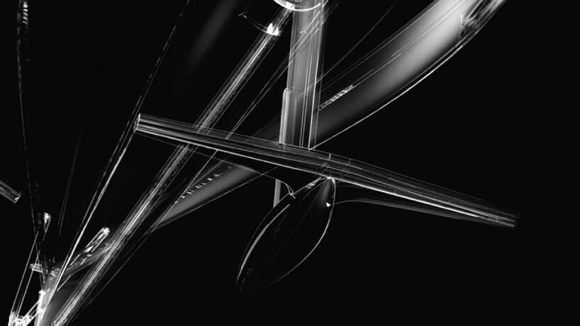 view of the foils under the water vehicle