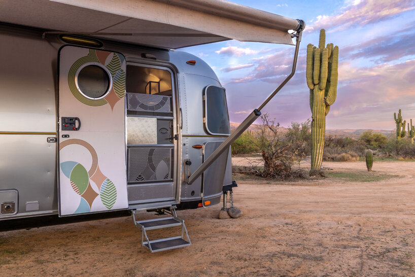 frank lloyd wright x airstream trailer brings usonian design on the road