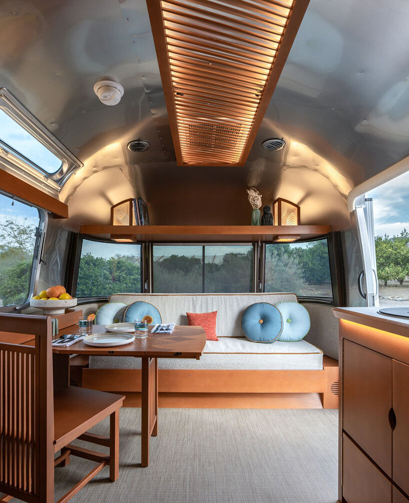 frank lloyd wright x airstream trailer brings usonian design on the road