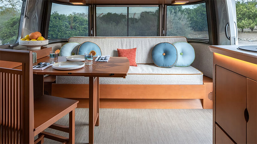 frank lloyd wright x airstream trailer brings usonian design on the road