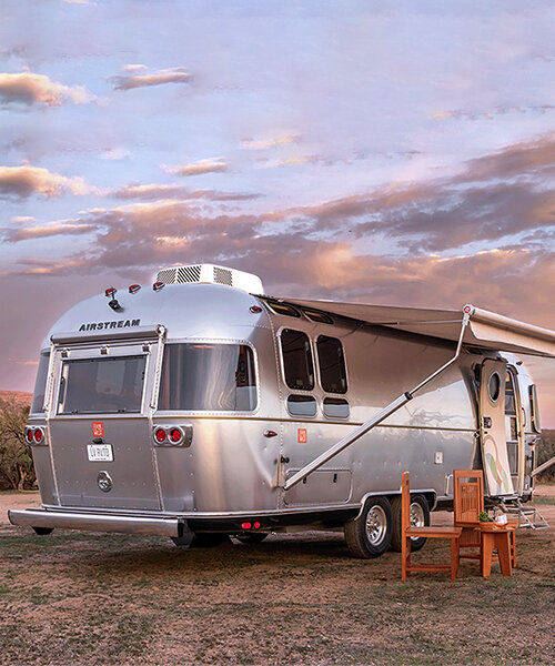 frank lloyd wright x airstream trailer brings usonian design on the road