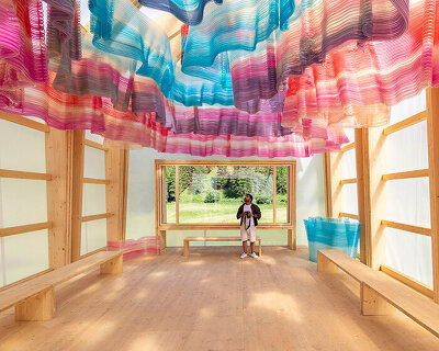 ETH zurich 3D prints recycled plastic for digitally fabricated gelateria in switzerland