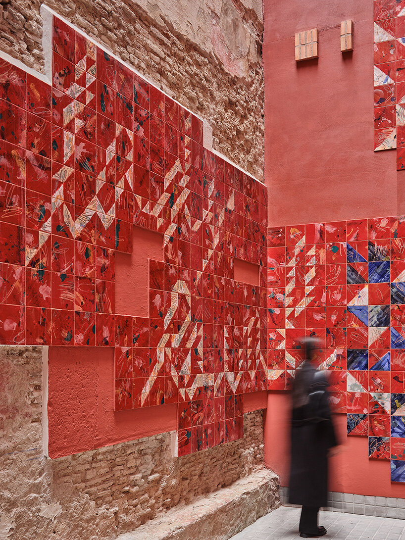 ceramic tiles tell stories of barcelona's residents in restored social housing by MIAS architects