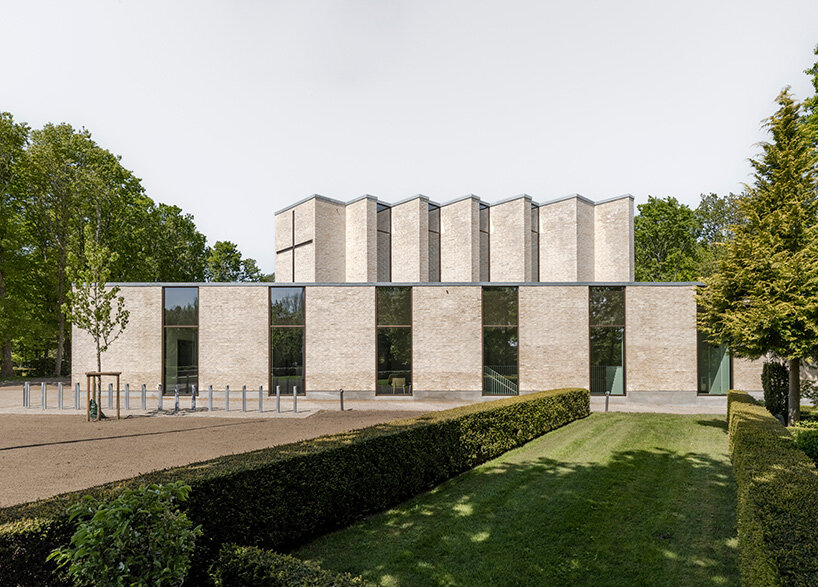 henning larsen builds brick-clad church in denmark as open pavilion for gathering
