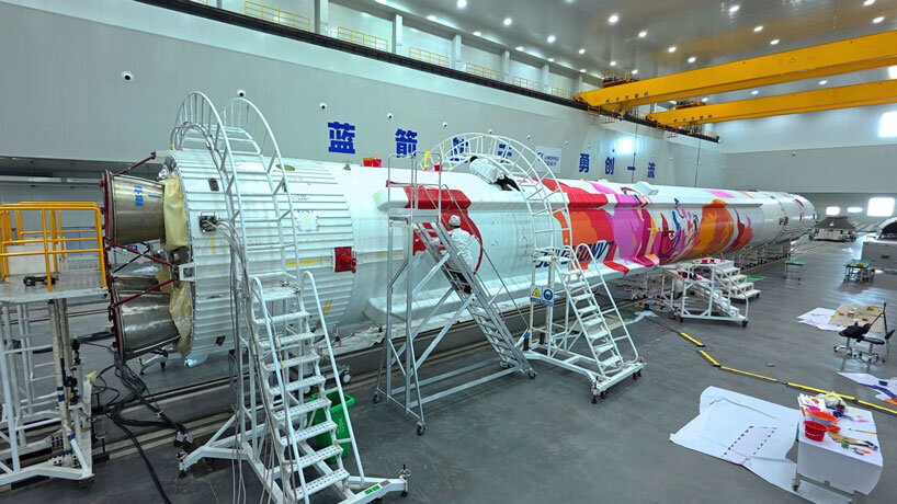 jacky tsai illustrates world’s first fully art-painted rocket launched into space