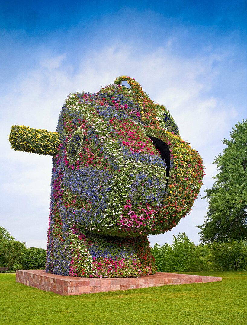 jeff koons' 'split-rocker' to bloom at LACMA's new building