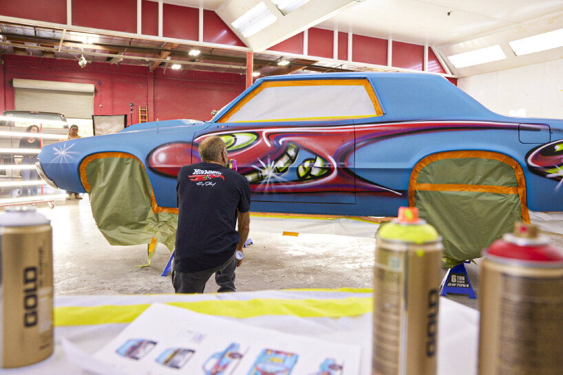 the project is a collaboration between the artist and the brand based on a 1967 Ford Thunderbird