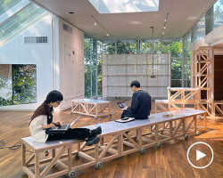 site-specific installations by studio heech fuse korean pavilion with biennale's giardini trees
