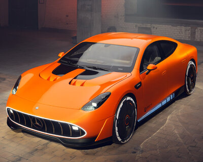 mercedes-AMG unveils concept GT XX with speakers in headlamps and animated light panel