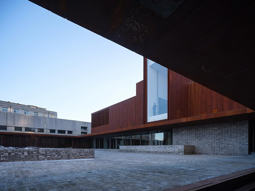 neri&hu transforms chinese chemical research center into corten-clad cultural hub