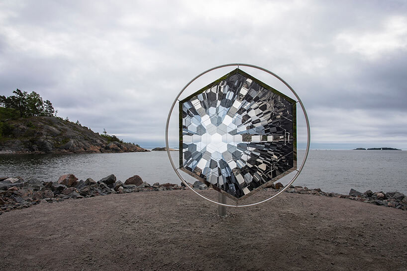 long daylight pavilion by olafur eliasson brings celestial geometry to helsinki’s shoreline
