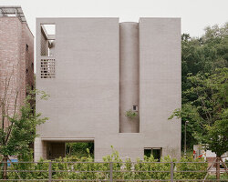 order matter opens mixed-use concrete building to the sun in dense seoul neighborhood