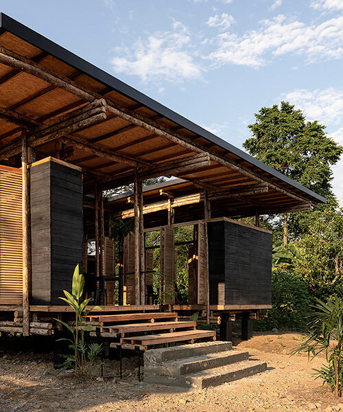 permeable teak bakery by natura futura doubles as women-led learning space in ecuador